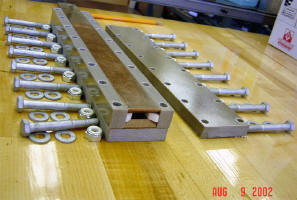 Assembled rail stack without top.